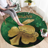 Ireland Round Carpet The Shamrock With The Irish Hare Patterns - Wonder Print Shop