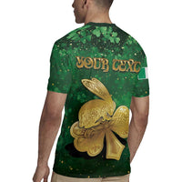 Personalized Ireland Rugby Jersey The Shamrock With The Irish Hare Patterns - Wonder Print Shop