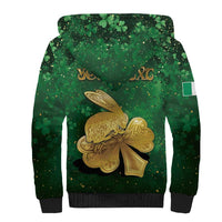 Personalized Ireland Sherpa Hoodie The Shamrock With The Irish Hare Patterns - Wonder Print Shop