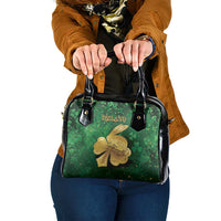 Ireland Shoulder Handbag The Shamrock With The Irish Hare Patterns - Wonder Print Shop