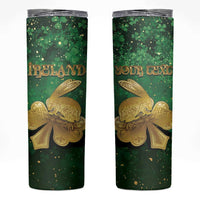 Personalized Ireland Skinny Tumbler The Shamrock With The Irish Hare Patterns - Wonder Print Shop
