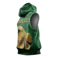Personalized Ireland Sleeveless Hoodie The Shamrock With The Irish Hare Patterns - Wonder Print Shop
