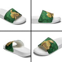 Ireland Slide Sandals The Shamrock With The Irish Hare Patterns - Wonder Print Shop