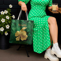 Ireland Tote Bag The Shamrock With The Irish Hare Patterns - Wonder Print Shop