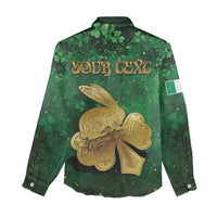 Personalized Ireland Women Casual Shirt The Shamrock With The Irish Hare Patterns - Wonder Print Shop