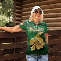 Personalized Ireland Women Polo Shirt The Shamrock With The Irish Hare Patterns - Wonder Print Shop