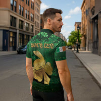 Personalized Ireland Zipper Polo Shirt The Shamrock With The Irish Hare Patterns - Wonder Print Shop