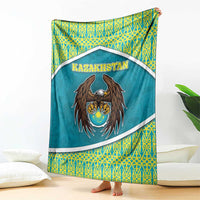 Kazakhstan Blanket The Eagle With Kazakh Patterns - Wonder Print Shop