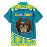 Personalized Kazakhstan Family Matching Mermaid Dress and Hawaiian Shirt The Eagle With Kazakh Patterns - Wonder Print Shop
