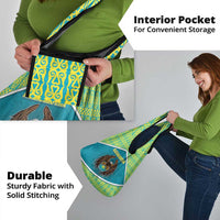 Kazakhstan Grocery Bag The Eagle With Kazakh Patterns - Wonder Print Shop