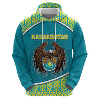 Personalized Kazakhstan Hoodie The Eagle With Kazakh Patterns - Wonder Print Shop