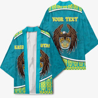 Personalized Kazakhstan Kimono The Eagle With Kazakh Patterns - Wonder Print Shop