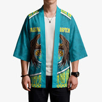 Personalized Kazakhstan Kimono The Eagle With Kazakh Patterns - Wonder Print Shop