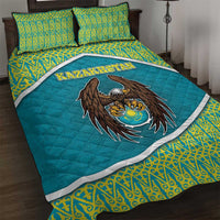 Kazakhstan Quilt Bed Set The Eagle With Kazakh Patterns - Wonder Print Shop