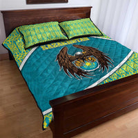 Kazakhstan Quilt Bed Set The Eagle With Kazakh Patterns - Wonder Print Shop