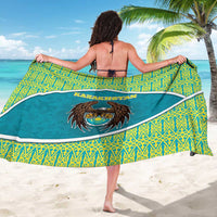 Kazakhstan Sarong The Eagle With Kazakh Patterns - Wonder Print Shop