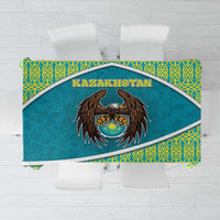 Kazakhstan Tablecloth The Eagle With Kazakh Patterns - Wonder Print Shop