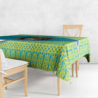Kazakhstan Tablecloth The Eagle With Kazakh Patterns - Wonder Print Shop