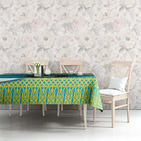 Kazakhstan Tablecloth The Eagle With Kazakh Patterns - Wonder Print Shop