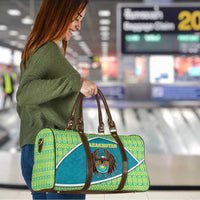 Kazakhstan Travel Bag The Eagle With Kazakh Patterns - Wonder Print Shop