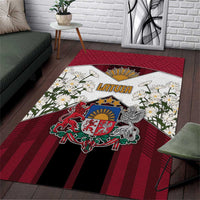 Latvia Area Rug Symbol With Latvians Patterns - Wonder Print Shop