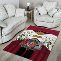 Latvia Area Rug Symbol With Latvians Patterns - Wonder Print Shop