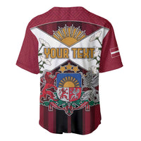 Personalized Latvia Baseball Jersey Symbol With Latvians Patterns - Wonder Print Shop