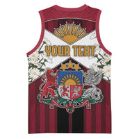 Personalized Latvia Basketball Jersey Symbol With Latvians Patterns - Wonder Print Shop