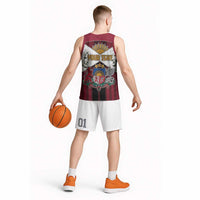 Personalized Latvia Basketball Jersey Symbol With Latvians Patterns - Wonder Print Shop