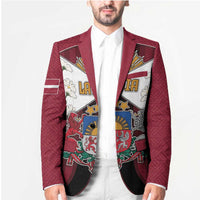 Personalized Latvia Blazer Symbol With Latvians Patterns - Wonder Print Shop
