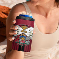 Personalized Latvia 4 in 1 Can Cooler Tumbler Symbol With Latvians Patterns - Wonder Print Shop