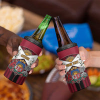 Personalized Latvia 4 in 1 Can Cooler Tumbler Symbol With Latvians Patterns - Wonder Print Shop