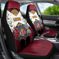 Latvia Car Seat Cover Symbol With Latvians Patterns - Wonder Print Shop