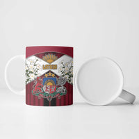 Personalized Latvia Ceramic Mug Symbol With Latvians Patterns - Wonder Print Shop