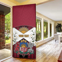 Latvia Door Cover Symbol With Latvians Patterns - Wonder Print Shop