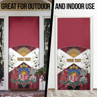 Latvia Door Cover Symbol With Latvians Patterns - Wonder Print Shop