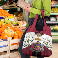 Latvia Grocery Bag Symbol With Latvians Patterns - Wonder Print Shop