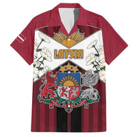 Personalized Latvia Hawaiian Shirt Symbol With Latvians Patterns - Wonder Print Shop