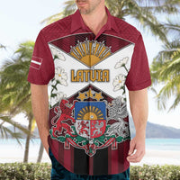 Personalized Latvia Hawaiian Shirt Symbol With Latvians Patterns - Wonder Print Shop