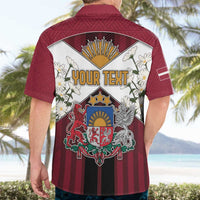 Personalized Latvia Hawaiian Shirt Symbol With Latvians Patterns - Wonder Print Shop