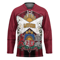 Personalized Latvia Hockey Jersey Symbol With Latvians Patterns - Wonder Print Shop