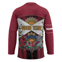 Personalized Latvia Hockey Jersey Symbol With Latvians Patterns - Wonder Print Shop