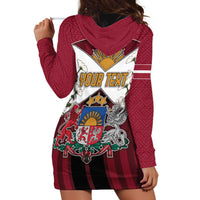 Personalized Latvia Hoodie Dress Symbol With Latvians Patterns - Wonder Print Shop