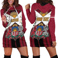 Personalized Latvia Hoodie Dress Symbol With Latvians Patterns - Wonder Print Shop