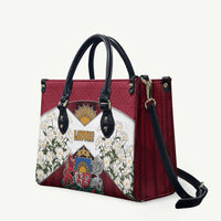 Latvia Leather Bag Symbol With Latvians Patterns - Wonder Print Shop