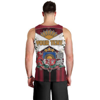 Personalized Latvia Men Tank Top Symbol With Latvians Patterns - Wonder Print Shop