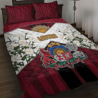 Latvia Quilt Bed Set Symbol With Latvians Patterns - Wonder Print Shop