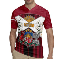 Personalized Latvia Rugby Jersey Symbol With Latvians Patterns - Wonder Print Shop