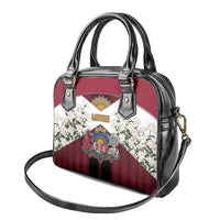 Latvia Shoulder Handbag Symbol With Latvians Patterns - Wonder Print Shop