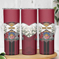 Personalized Latvia Skinny Tumbler Symbol With Latvians Patterns - Wonder Print Shop